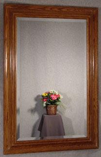 Real wood oak framed mirrors