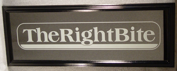 Etched 12"x36"framed mirror