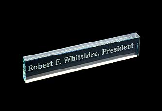 3/4 thick name plate
