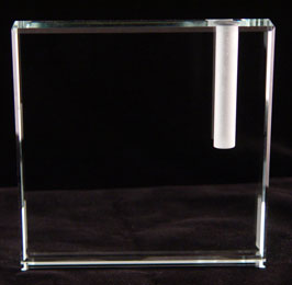 Glass block vase