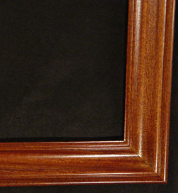 Mahogony rectangle frame