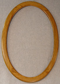 Oak oval frame