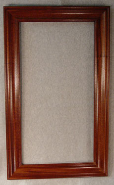 Mahogony rectangle frame